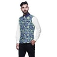 thumbnail image 2 of Atasi Mandala Mens Casual Jackets Lightweight Partywear Indian Waistcoat Printed Nehru Jacket-Medium, 2 of 4