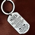 thumbnail image 1 of pstuiky Keychain Rings Titanium Steel Keychain For Father's Day Gift Birthday Present Stainless Keychai Sale, 1 of 2