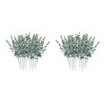thumbnail image 2 of mmirethe Artificial Eucalyptus Stems Plastic Leaves Decor Xmas for Home 36 Pcs 38cm 2Set, 2 of 6