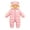 Pink, variant on Kids Rain Jacket Baby Winter Warm Hooded Thick Down Jumpsuit Romper Jackets Overcoat for Boys and Girls for Outdoors Casual Fashion Lightweight Clothing(12-18 Months,Pink)