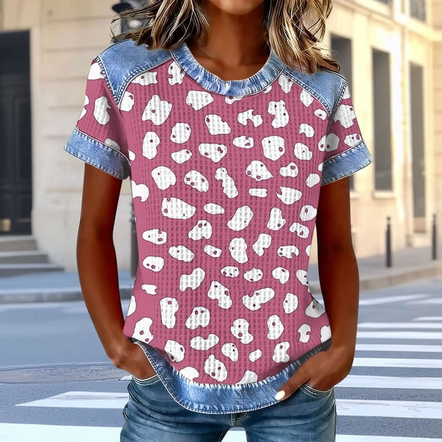 Haivin Womens Shirts Dressy Casual Short Sleeve 2026 Summer Tops Spring Button Down Ladies Blouses