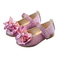 thumbnail image 1 of Zapato de Vestido de Niña, Cuero Sintético Exquisito de Moda Transpirable Elegante Elegante Linda Niña Zapatos de Brillo 1 Par para Su Rendimiento, 1 of 8
