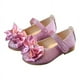 thumbnail image 1 of Zapatos de vestir con lazo de purpurina Nikou para niños y niñas Cuero sintético rosa 30, 1 of 13