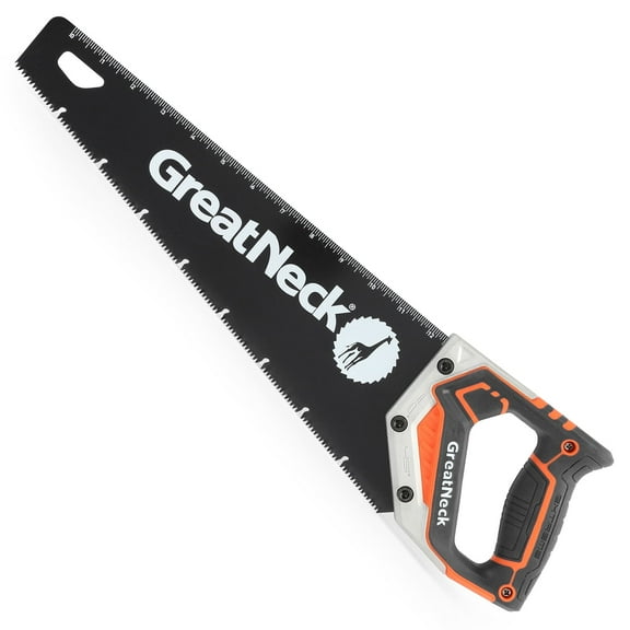 GreatNeck Aggressive Tooth Handsaw with Aluminum Frame & Composite Handle, 9 TPI, 15 inch