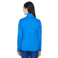 thumbnail image 2 of D & Jones Women's Newbury Fleece Quarter-Zip, French Blue HTHR, X-Large, 2 of 3