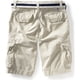 thumbnail image 2 of Aeropostale Mens Pin Stripe Casual Cargo Shorts, Beige, 28, 2 of 2