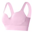 thumbnail image 2 of Women's Sports Bra Large Size Push-Up Yoga Fitness Running Shockproof Sports Bra Sports Bra Pink XL, 2 of 8