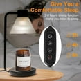 thumbnail image 2 of Luniquz Candle Warmer Lamp, Electric Candle Lamp Warmer, Candle Melter with Adjustable Heat & Time,Candle Warmer Lamps Scented Wax for Home Decor with 2 Bulbs, Black, 2 of 8