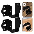 thumbnail image 3 of KAKOWELY headboard bracket 4pcs Bed Frame Hardware Brackets Headboard Hardware Bed Frame Brackets Bed Frame Center Support Bed Hardware Bracket Home Bed Frame Hardwares Brackets, 3 of 4