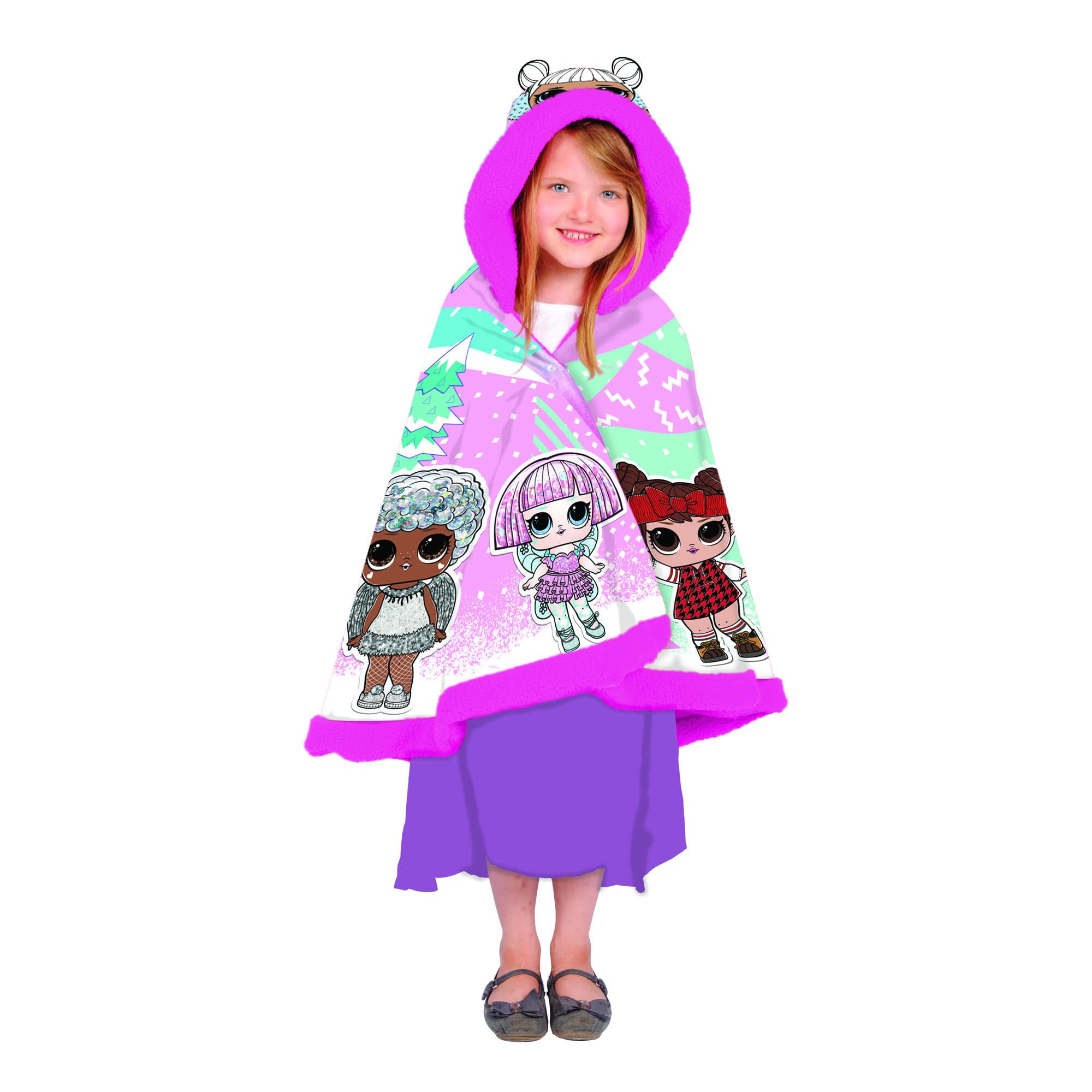 Disney Childrens Boys Girls Character Fleece Poncho Sleeved Snuggle Blanket 