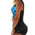 thumbnail image 3 of Gupgi Plus Size Swimsuits for Women 2pcs Bathing Suits Tankini Padded Tops with Swim Shorts, 3 of 9