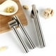 thumbnail image 4 of Yuarrent Prensa de ajo de acero inoxidable, exprimidor de jengibre, trituradora, rebanadora de verduras, picadora Cocina y Comedor Yuarrent HA015298-00, 4 of 6