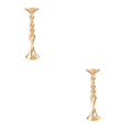 thumbnail image 2 of Guardoinrt Modern Metal Candle Tea Light Holder with Long Stand Decorative Flower Vase Gold L 2Set, 2 of 6