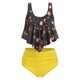 thumbnail image 1 of Bikini de dos piezas con parte superior e inferior con tirantes de cintura alta para mujer Adepaton FLD-4477, 1 of 5