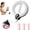 White, variant on Arm Hoop for Upper Body Workout, Smart Exercise Equipment with Digital Tracker and Centrifugal Gravity Ball for Arm Sculpting, 1.21 Lbs