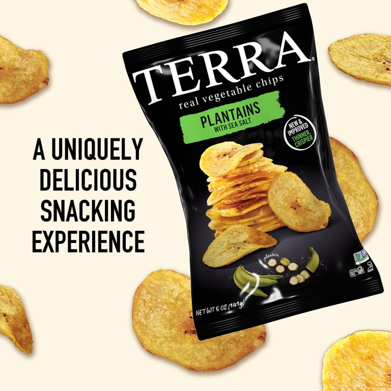 TERRA Plantain Vegetable Chips, Sea Salt, 5 oz. - Walmart.com