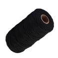 thumbnail image 4 of Cuerda de algodón hecha a mano, 3 mm de diámetro, cuerda de manualidades tejida de un solo color, 100 m, color negro 1 Rollo sidaley HA5320-01B, 4 of 6