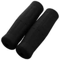 CIMAXIC Motorcycle Handlebar Grip Cover Rubber Black Motorcycle Parts 1 Pair