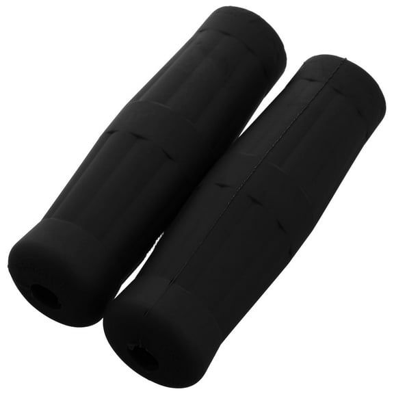 CIMAXIC Motorcycle Handlebar Grip Cover Rubber Black Motorcycle Parts 1 Pair