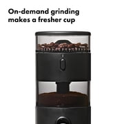 OXO Brew Compact Conical Burr Coffee Grinder, Stainless Steel Burrs, Matte Black