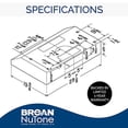 thumbnail image 2 of Broan-NuTone 30 in. Glacier Range Hood in White, 2 of 5
