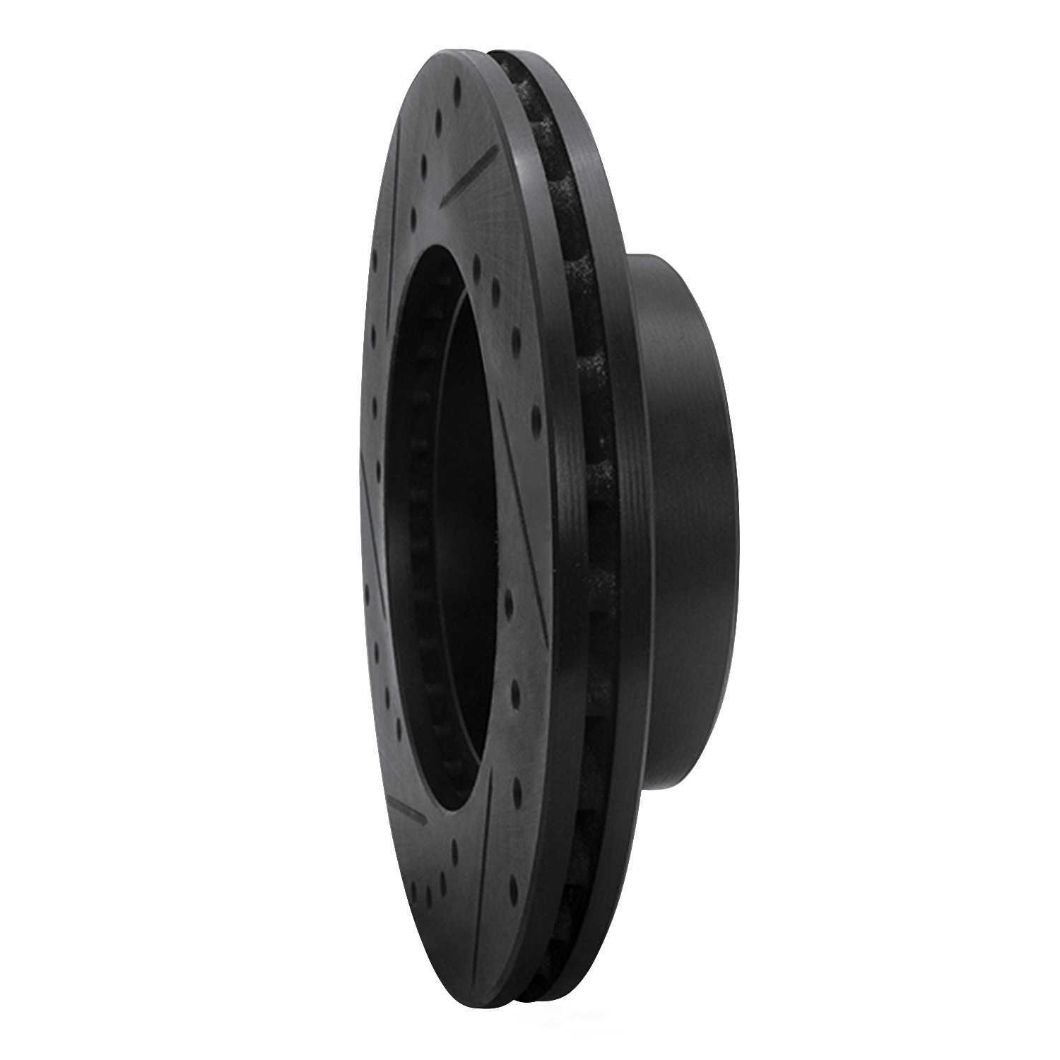 Dynamic Friction Company 633-72004R DFC Brake Rotor - Drilled And Slotted - Black
