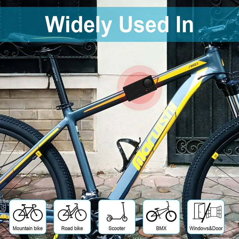 wsdcam wireless vibration alarm Wsdcam Anti-Theft Alarm 110db Loud Door and Window Alarm Wireless Vibration  Alarm with Remote Control Bicycle Security Sensors