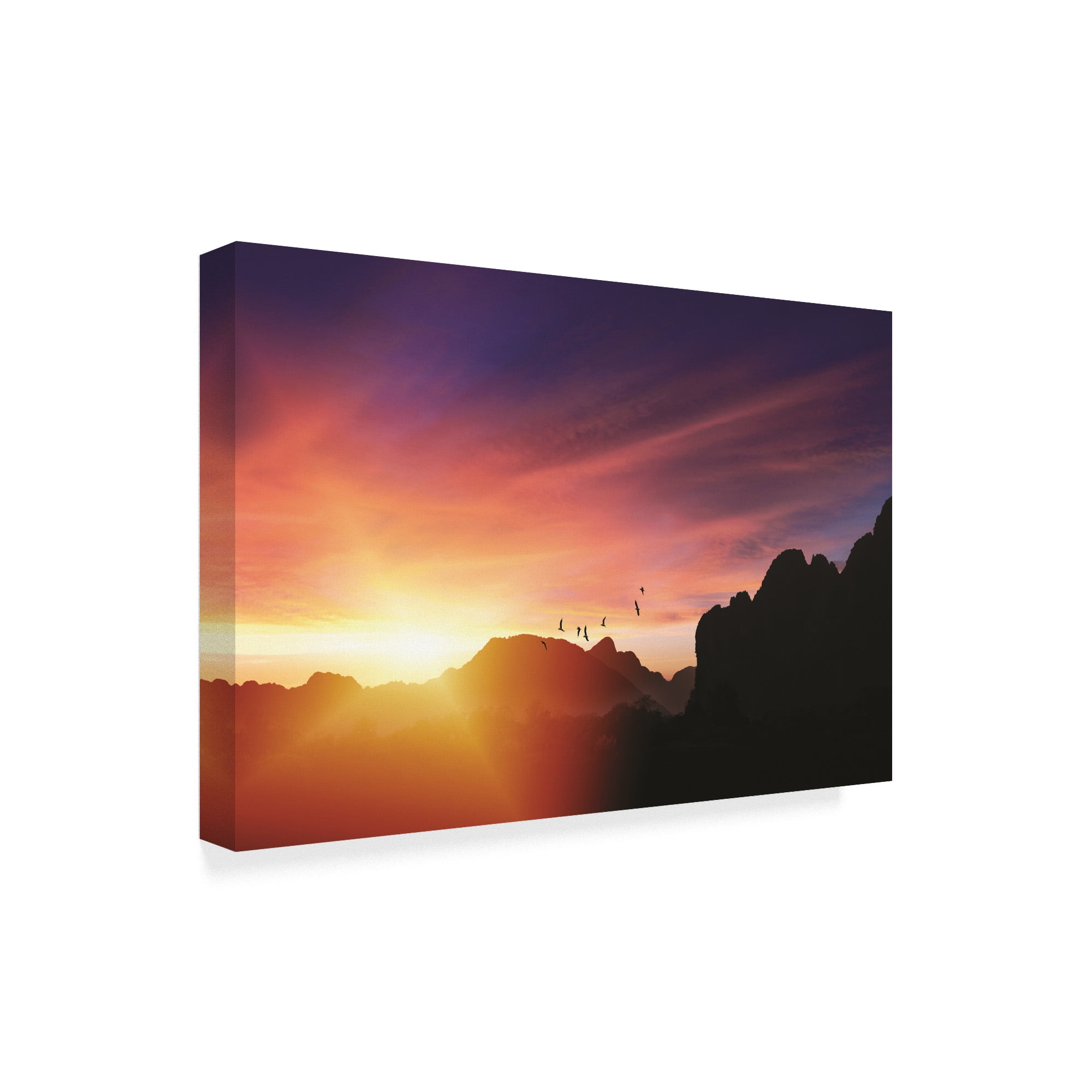 Trademark Fine Art 'At The Soundless Dawn' Canvas Art by Philippe Sainte-Laudy