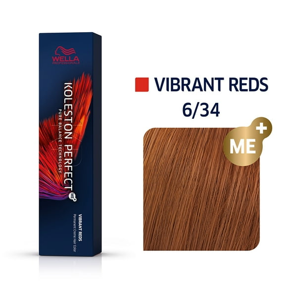 Wella Professionals Koleston Perfect Me Permanent Hair Color - 6/34 Dark Blonde/Gold Red