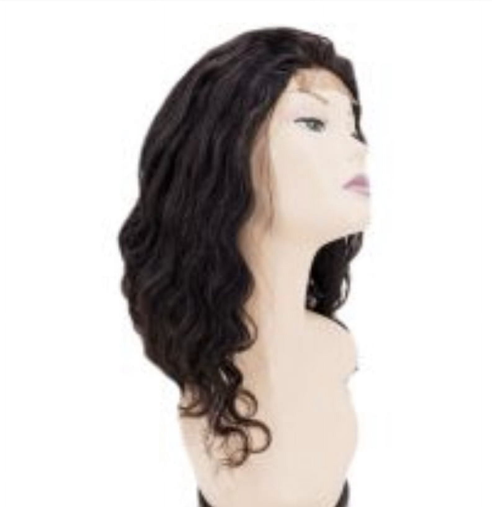 HairVillas Womens Natural Wave Closure Wig Styling Human Hair Wigs for Girls