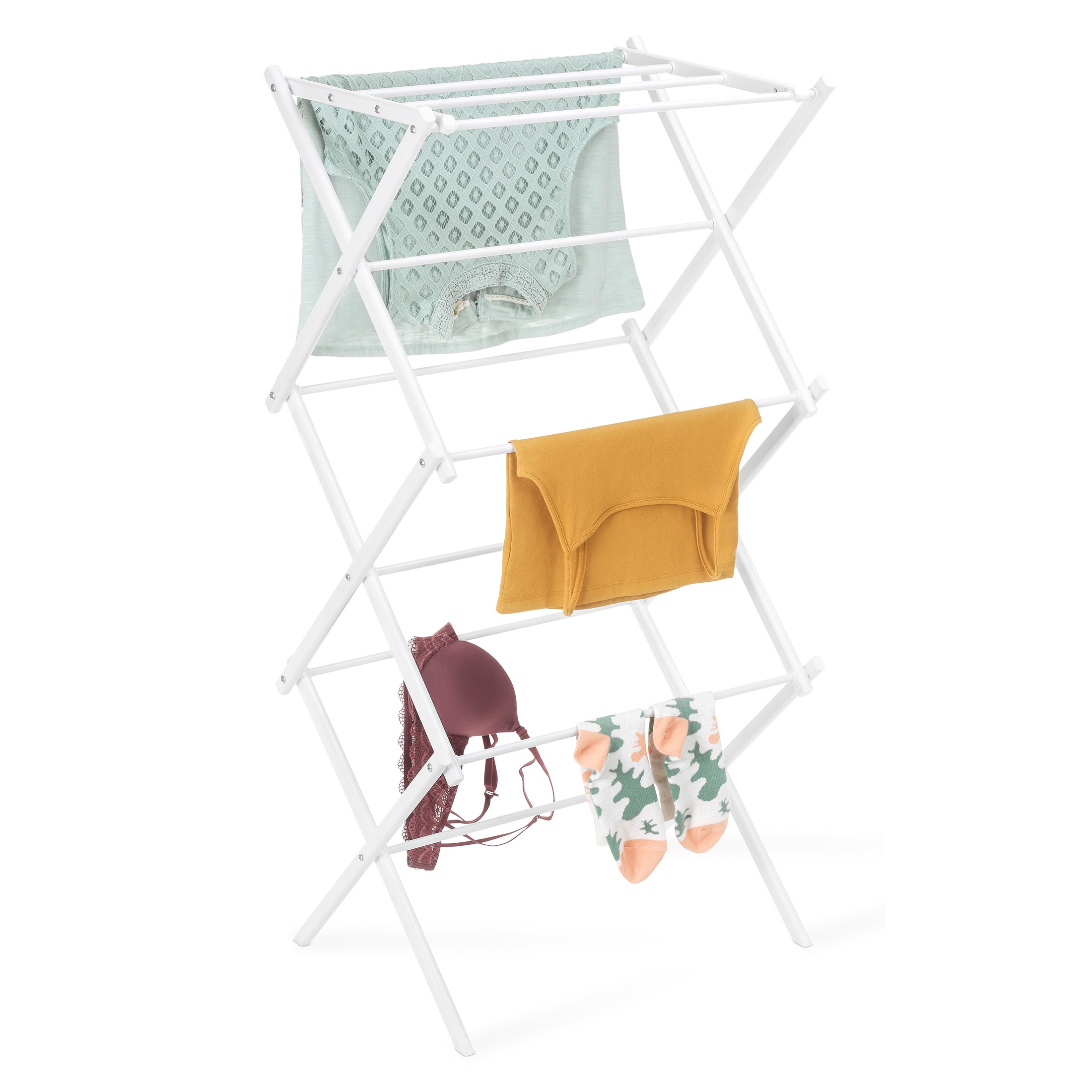 Whitmor Folding Drying Rack - White