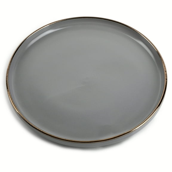 Thyme & Table Stoneware Ava Dinner Plate, Grey
