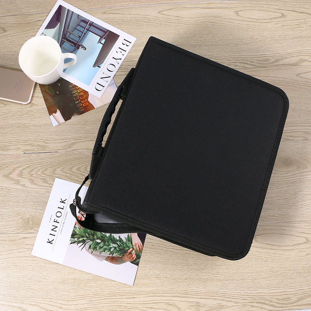 FELTECHELECTR 1Set CD DVD Case Black Color Rectangular Shape For Media Organization And Storage Portable