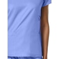 thumbnail image 1 of EON Haut de Blouse Médicale Col en V Uni pour Femmes COOLMAX, 1 of 2