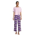 thumbnail image 3 of Disney Women's and Women's Plus Size Hocus Pocus Plush Sleep Pants, Sizes XS-3X, 3 of 6