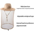 thumbnail image 5 of Bee Keeping Beekeeper Veil hat gnats Insect Bug Mosquito Fishing Gardening Cap with Head net Netting mesh Hood for Men Women 1Pack, 5 of 7