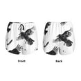 thumbnail image 3 of Balery Monochrome Flying Ravens Pantalones cortos deportivos para mujer con forro y dos bolsillos, elásticos, para entrenamiento, gimnasio, yoga-XX-Large, 3 of 7