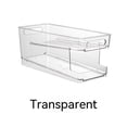 thumbnail image 2 of Organizador para refrigerador, dispensador de latas, contenedor organizador de almacenamiento, caja de almacenamiento de latas de refrescos y bebidas rodantes automáticas de 2 capas para nev, 2 of 5