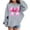 Gray, variant on Lorytime Christmas Hoodies for Kids Boys Girl Bow Sweatshirt Long Sleeve Pullover Drop Shoulder Soft Tops Red 4 Years