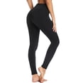 thumbnail image 2 of SEASUM Women's High Waist Yoga Leggings With Pockets Workout Athletic Pants Running Tights Black S, 2 of 7