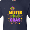 thumbnail image 4 of Inktastic Mister Mardi Gras with Crown and Dots Youth T-Shirt, 4 of 5