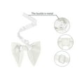 thumbnail image 3 of Pajarita Sólida Pre-Atada Fiesta Formal Prom Pajarita Terciopelo Para Hombres Blanco crema One Size, 3 of 5