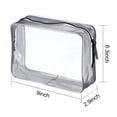 thumbnail image 2 of Pangda 5 Pack Clear PVC Zippered Toiletry Carry Pouch Portable Cosmetic Makeup Bag for Vacation, Bathroom and Organizing (Large, Transparent) Large, 2 of 7