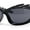 All Black, variant on Runway Thorny Beveled Wrap Around Plastic Sport Sunglasses All Black