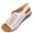 White, variant on Wdhugt Woven Slide Sandals For Women Casual Slip-On Flat Shoes Single Strap Design Pu Upper Outdoor Wear Us Size 9