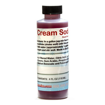 Cream Soda Shaved Ice and Snow Cone Flavor Concentrate 4 Fl Ounce