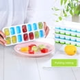 thumbnail image 4 of ZenCart Silicone Ice Cube Tray with Lid 14 Cubes Easy Release Stackable Ice Mold for Cocktails Coffee Juice Whiskey Ice Drink Maker, 4 of 8