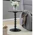 thumbnail image 2 of Mesa de pedestal redonda negra Palm Beach 45 cm de Convenience Concepts, 2 of 5