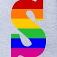 thumbnail image 2 of CafePress - Rainbow Letter S - Cute Infant Baby Football Bodysuit, 2 of 3