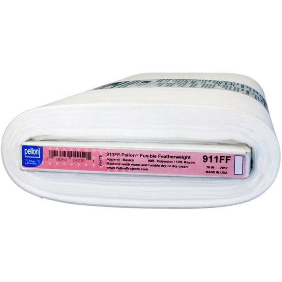 Pellon Fusible Featherweight Interfacing-White 20"X10yd 911FF20